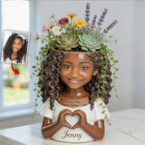 I Love You - Personalized Mother Acrylic Pot