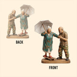 Wooden Couple - Personalized Couple Custom Shaped Acrylic Plaque