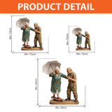 Wooden Couple - Personalized Couple Custom Shaped Acrylic Plaque