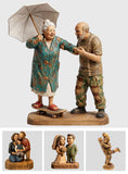 Wooden Couple - Personalized Couple Custom Shaped Acrylic Plaque