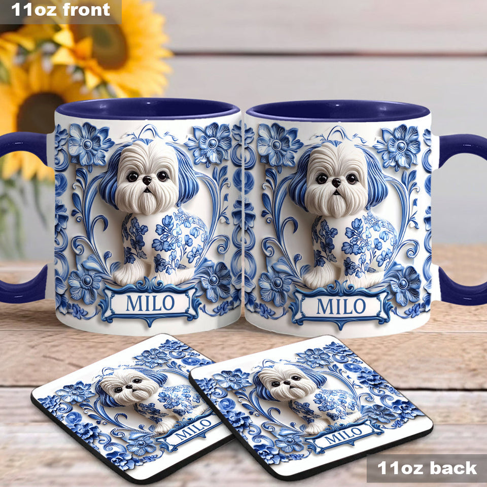 Cute Dog - Personalized Dog Accent Mug