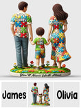 Tu ne marcheras jamais seul - Plaque acrylique personnalisée de sensibilisation à l'autisme