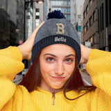 Initials Name Custom Alphabet - Personalized Family Beanie Hat