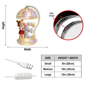 Easter Bunny Kids - Personalized Kid Acrylic LED Night Light