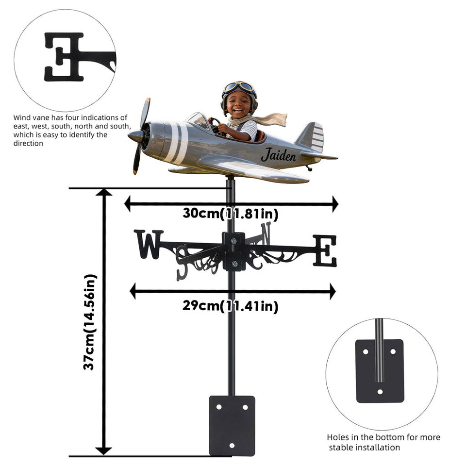 Custom Any Photo, Any Vehicle - Personalized Kid Weather Vane