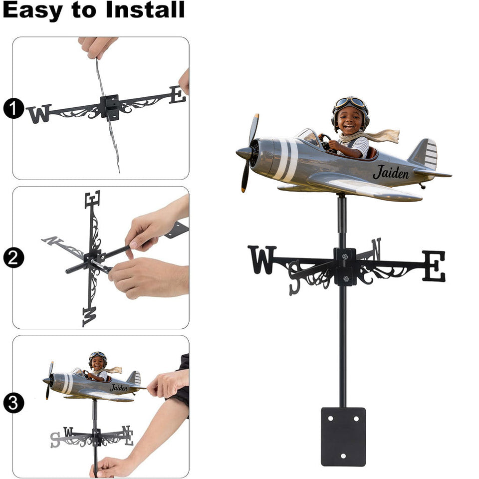 Custom Any Photo, Any Vehicle - Personalized Kid Weather Vane