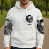 White Skull - Personalized Skull All Over Shirt