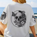 White Skull - Personalized Skull All Over Shirt