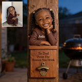 From The Reason You Drink - Personalized Father Wall Bottle Opener
