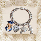 Class Of 2026 - Personalized Graduation Bracelet With Charms