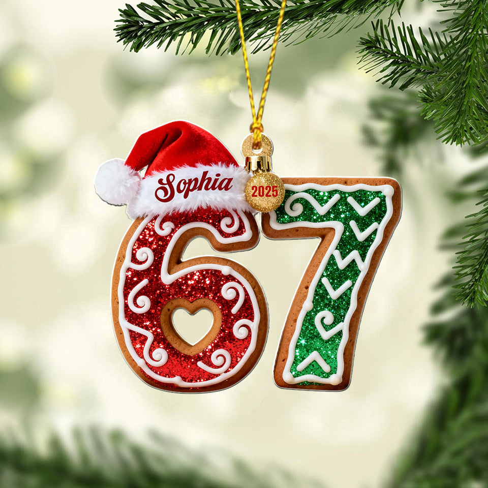 Six Seven - Personalized Christmas Ornament