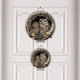 Best Owl Mom Ever - Personalized Mother Round Wood Sign