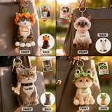 Always By My Side - Personalized Cat Plush Keychain
