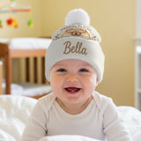 Baby Protected By Pet - Personalized Newborn Beanie Hat
