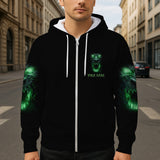 Glowing Skull - Personalized Skull All Over Shirt