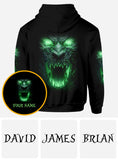 Glowing Skull - Personalized Skull All Over Shirt