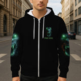 Glowing Skull - Personalized Skull All Over Shirt