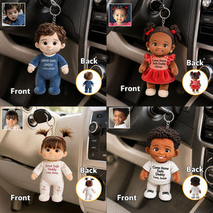 Perfect Father's Day Gift - Personalized Father Plush Keychain
