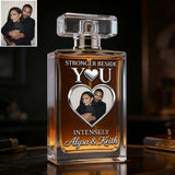 Stronger Beside You Intensely - Personalized Couple Refillable Perfume Bottle