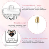 Stronger Beside You Intensely - Personalized Couple Refillable Perfume Bottle