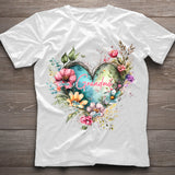 Grandma's Mom's Flowers - Personalized Grandma T-shirt And Hoodie