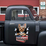 Peeking Pets - Personalized Dog Decal Full
