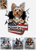 Peeking Pets - Personalized Dog Decal Full