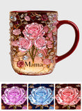I Love You Mom Nana Grandma - Personalized Mother Set Accent Mug with Acrylic Stirrers