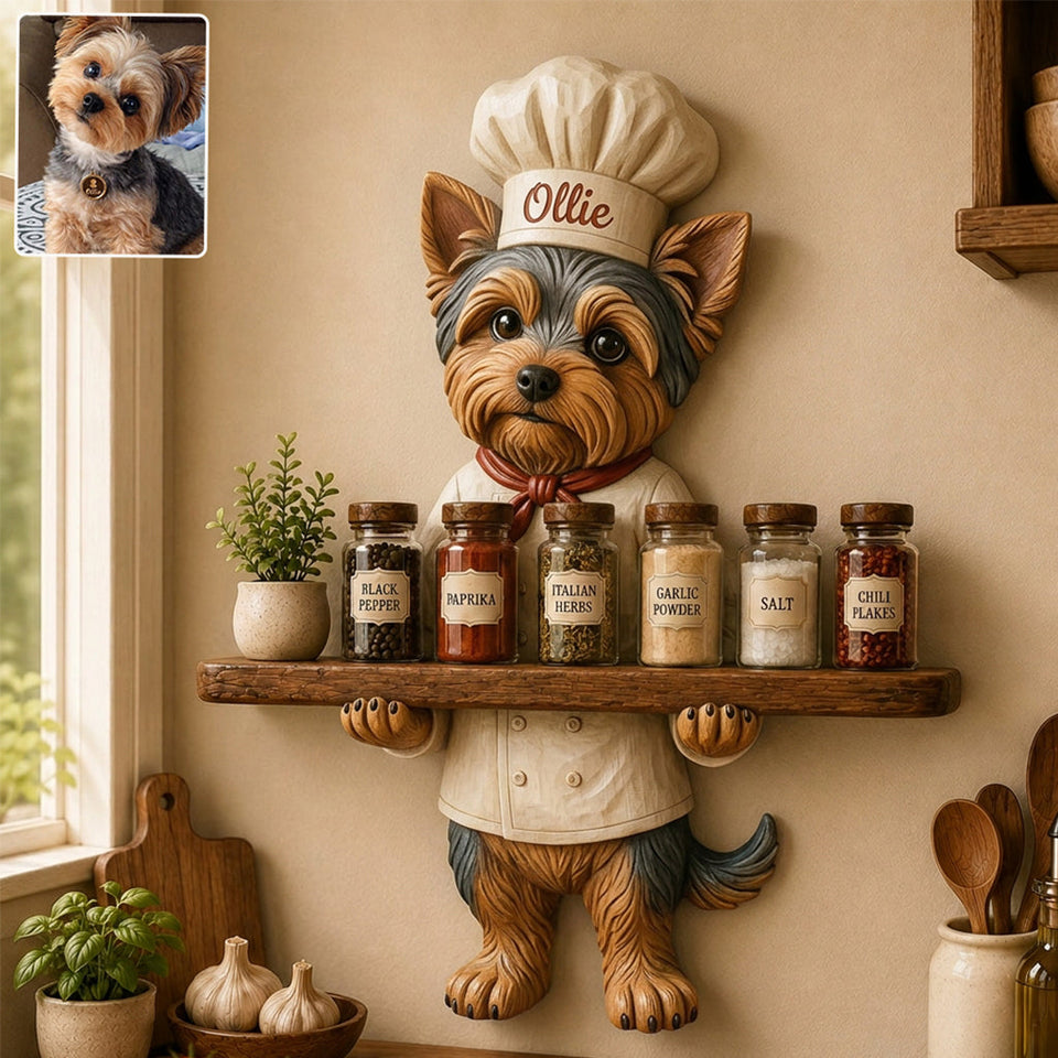 Funny Pet - Personalized Dog Wooden Floating Shelf