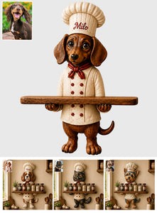 Funny Pet - Personalized Dog Wooden Floating Shelf