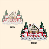 Gingerbread Family Christmas Decor - Personalized Family Custom Shaped Acrylic Plaque
