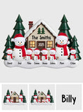 Gingerbread Family Christmas Decor - Personalized Family Custom Shaped Acrylic Plaque