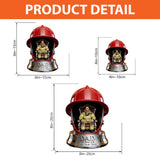 Firefighter Dad - Personalized Firefighter Custom Shaped Acrylic Plaque