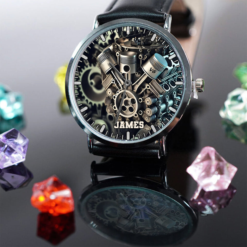 Feel The Power Of Speed - Personalized Biker Hand Watch
