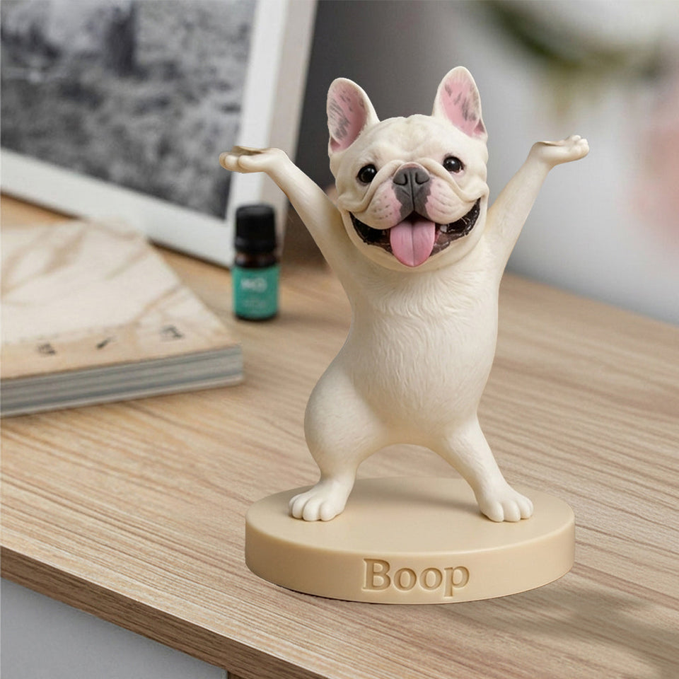 Cute Pen/ Bluetooth Earphone Holder Desk Accessories for Pet Owner - Personalized Dog Premium 3D Figurine