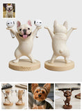 Cute Pen/ Bluetooth Earphone Holder Desk Accessories for Pet Owner - Personalized Dog Premium 3D Figurine