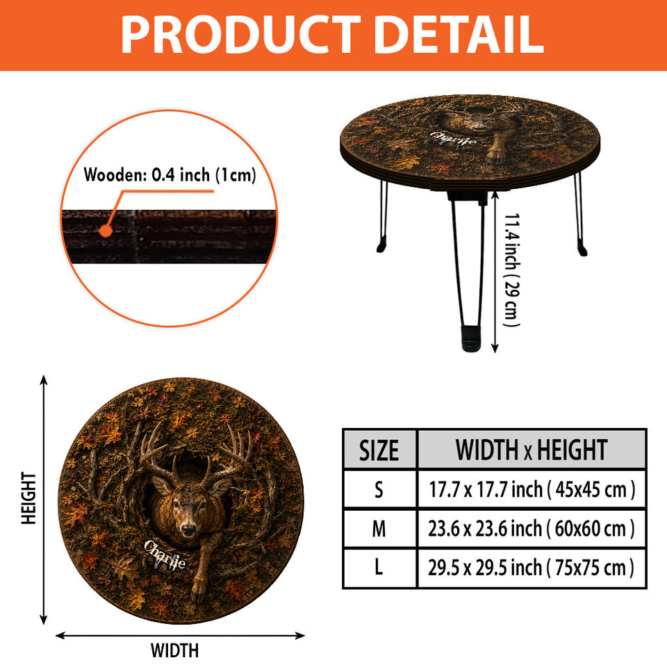 Hunting Lovers Gift - Personalized Hunting Table Custom Shape