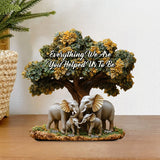 Everything I Am You Helped Me To Be - Personalized Mother Custom Shaped Acrylic Plaque