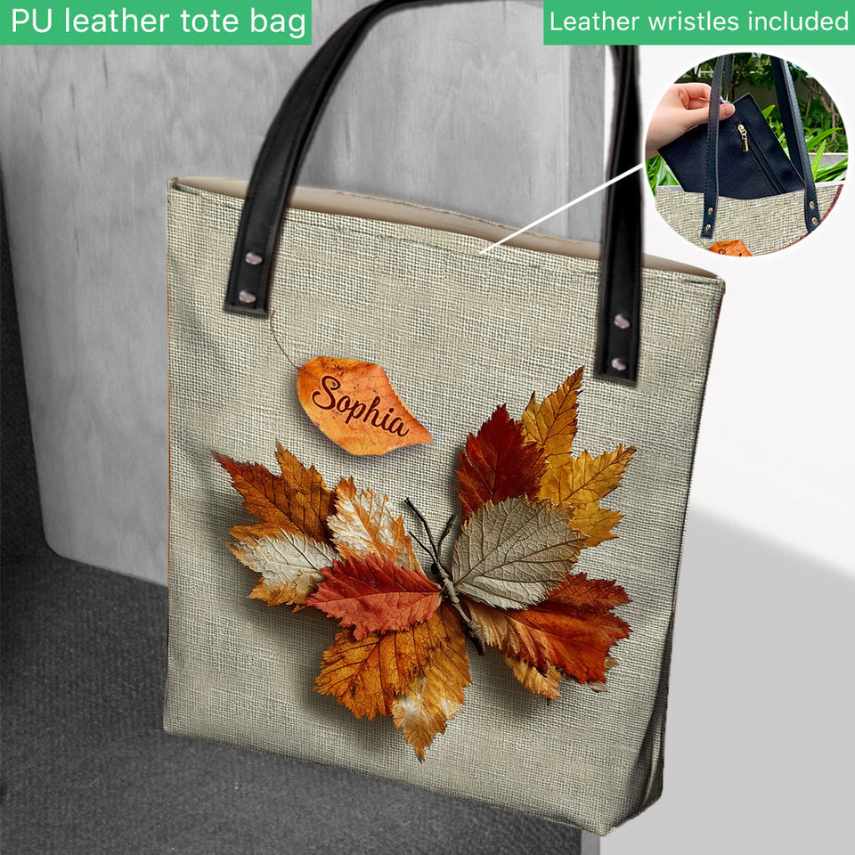 Love Butterfly - Personalized Butterfly Tote Bag