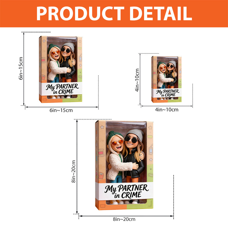 Friends Forever - Personalized Bestie Custom Shaped Acrylic Plaque