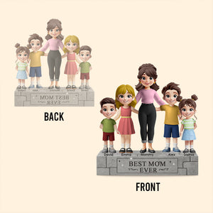 Best Dad Ever - Personalized Father Custom Shaped Acrylic Plaque