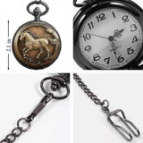 Easily Distracted By Horses - Personalized Horse Pocket Watch