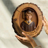 Happy Graduation Gift - Personalized Graduation Custom Shaped Wood Plaque