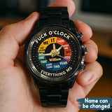 F*ck O'Clock Watch, Funny Gift For Him, Friends - Personalized Sarcasm Hand Watch