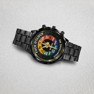 F*ck O'Clock Watch, Funny Gift For Him, Friends - Personalized Sarcasm Hand Watch
