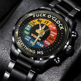 F*ck O'Clock Watch, Funny Gift For Him, Friends - Personalized Sarcasm Hand Watch