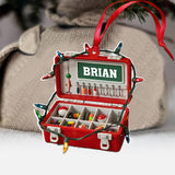 Merry Fishmas - Personalized Fishing Ornament