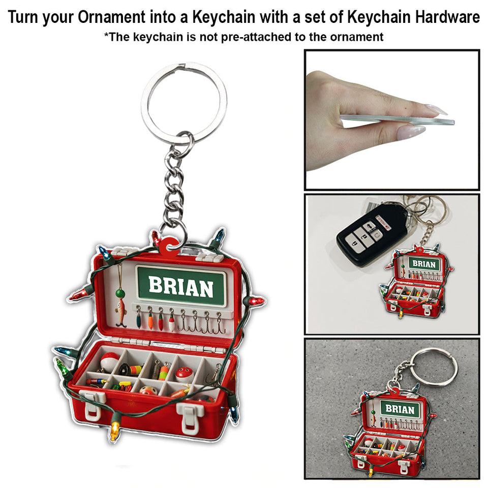 Merry Fishmas - Personalized Fishing Ornament
