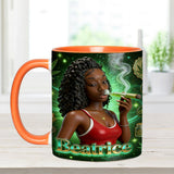 Love Weed - Personalized Weed Set Accent Mug with Acrylic Stirrers