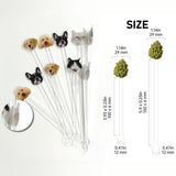 Love Weed - Personalized Weed Set Accent Mug with Acrylic Stirrers